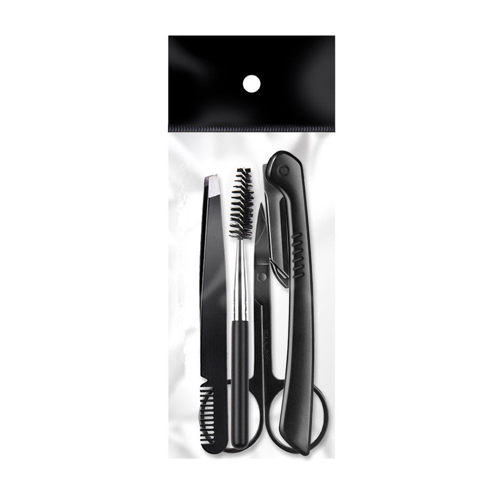beauty tools black eyebrow trimming set